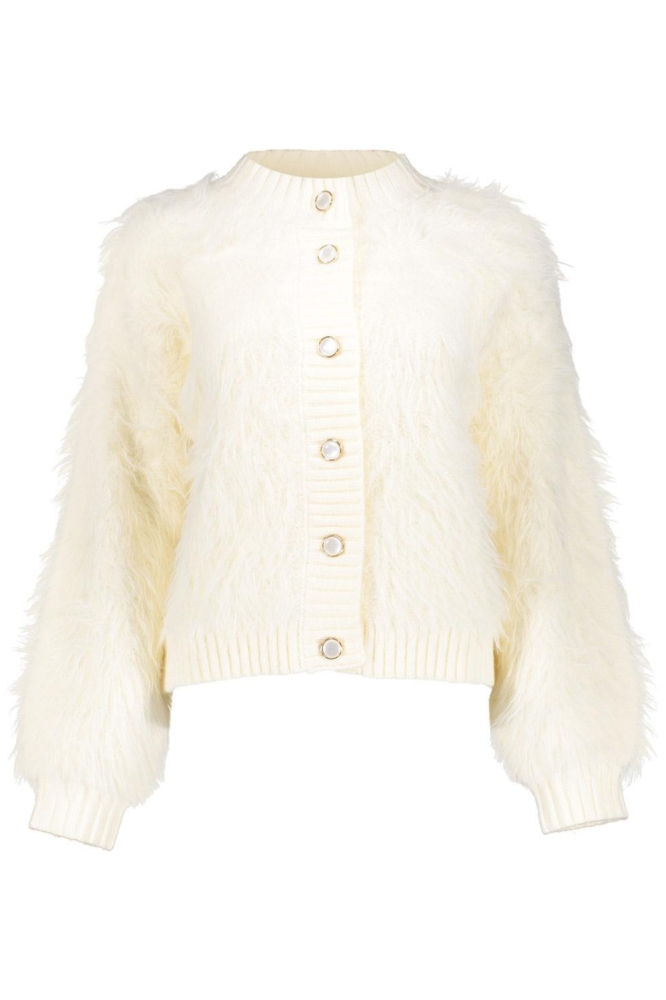 BOXY HAIRY VEST 54500 10 OFF WHITE